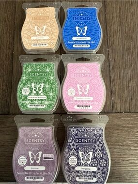 Scentsy Wax Bars Lot of 6 BBMB SOTM, Thunderstorm Shimmer Stargazing Palo San